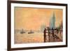 The Thames and Westminster-Claude Monet-Framed Art Print