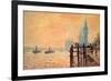 The Thames and Westminster-Claude Monet-Framed Art Print