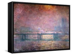 The Thames at Charing Cross, 1903-Claude Monet-Framed Stretched Canvas