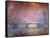 The Thames at Charing Cross, 1903-Claude Monet-Framed Stretched Canvas