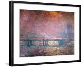 The Thames at Charing Cross, 1903-Claude Monet-Framed Giclee Print