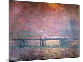 The Thames at Charing Cross, 1903-Claude Monet-Mounted Giclee Print