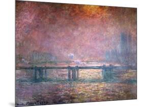 The Thames at Charing Cross, 1903-Claude Monet-Mounted Giclee Print