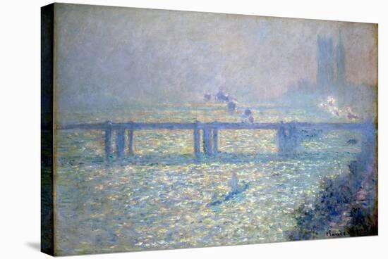 The Thames at Charing Cross Bridge, London, 1899-Claude Monet-Stretched Canvas