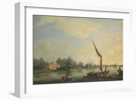 The Thames at Chelsea, 1784-Thomas Whitcombe-Framed Giclee Print