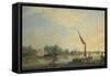 The Thames at Chelsea, 1784-Thomas Whitcombe-Framed Stretched Canvas