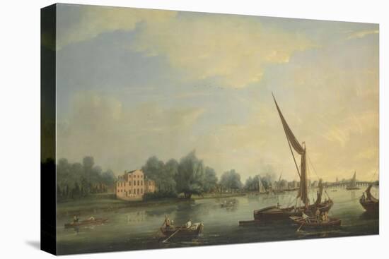 The Thames at Chelsea, 1784-Thomas Whitcombe-Stretched Canvas