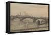 The Thames at Chelsea-William Evelyn Osbourne-Framed Stretched Canvas