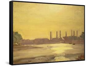 The Thames at Chelsea-Harold Gilman-Framed Stretched Canvas