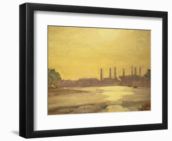 The Thames at Chelsea-Harold Gilman-Framed Premium Giclee Print