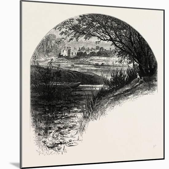 The Thames at Hampton Court, UK-null-Mounted Giclee Print