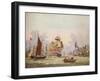 The Thames at Limehouse, c1780-Johann Ziegler-Framed Giclee Print