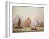 The Thames at Limehouse, c1780-Johann Ziegler-Framed Giclee Print