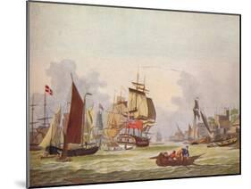 The Thames at Limehouse, c1780-Johann Ziegler-Mounted Giclee Print