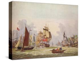 The Thames at Limehouse, c1780-Johann Ziegler-Stretched Canvas