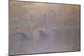 The Thames at London, Waterloo Bridge; La Tamise a Londres, Waterloo Bridge-Claude Monet-Mounted Giclee Print