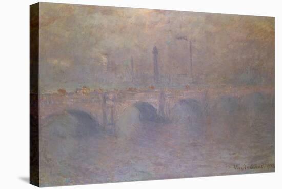 The Thames at London, Waterloo Bridge; La Tamise a Londres, Waterloo Bridge-Claude Monet-Stretched Canvas