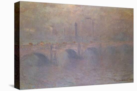 The Thames at London, Waterloo Bridge; La Tamise a Londres, Waterloo Bridge-Claude Monet-Stretched Canvas