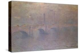 The Thames at London, Waterloo Bridge; La Tamise a Londres, Waterloo Bridge-Claude Monet-Stretched Canvas