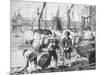 The Thames at Low Water, 1897-null-Mounted Giclee Print