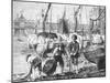 The Thames at Low Water, 1897-null-Mounted Giclee Print