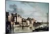 The Thames at Old Montagu House-Samuel Scott-Mounted Giclee Print