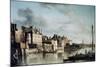 The Thames at Old Montagu House-Samuel Scott-Mounted Giclee Print