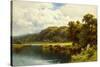 The Thames at Pangbourne-Henry Parker-Stretched Canvas