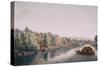 The Thames at Richmond, 1770-1780 (W/C on Paper)-William Marlow-Stretched Canvas