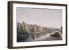 The Thames at Richmond, 1770-1780 (W/C on Paper)-William Marlow-Framed Giclee Print