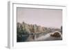 The Thames at Richmond, 1770-1780 (W/C on Paper)-William Marlow-Framed Giclee Print