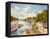 The Thames at Richmond, 2012-Christopher Glanville-Framed Stretched Canvas