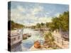 The Thames at Richmond, 2012-Christopher Glanville-Stretched Canvas