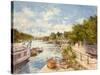 The Thames at Richmond, 2012-Christopher Glanville-Stretched Canvas