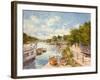 The Thames at Richmond, 2012-Christopher Glanville-Framed Giclee Print