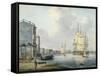 The Thames at Rotherhithe, c.1790-William Anderson-Framed Stretched Canvas