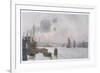 The Thames at Rotherhithe-Herbert Marshall-Framed Premium Giclee Print