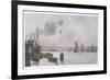 The Thames at Rotherhithe-Herbert Marshall-Framed Premium Giclee Print