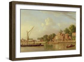 The Thames at Twickenham, c.1760-Samuel Scott-Framed Giclee Print