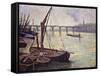 The Thames at Vauxhall Bridge-Maximilien Luce-Framed Stretched Canvas