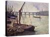 The Thames at Vauxhall Bridge-Maximilien Luce-Stretched Canvas