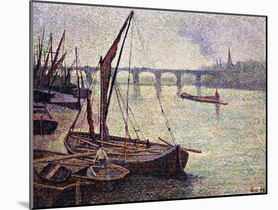 The Thames at Vauxhall Bridge-Maximilien Luce-Mounted Giclee Print