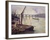 The Thames at Vauxhall Bridge-Maximilien Luce-Framed Giclee Print