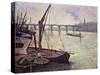 The Thames at Vauxhall Bridge-Maximilien Luce-Stretched Canvas