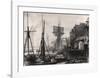 The Thames at Wapping-Historic Collection-Framed Premium Giclee Print