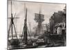 The Thames at Wapping-Historic Collection-Mounted Premium Giclee Print