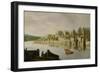 The Thames at Westminster Stairs, C.1630 (Oil on Panel)-Claude de Jongh-Framed Giclee Print