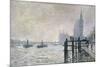 The Thames Below Westminster, 1871-Claude Monet-Mounted Giclee Print