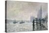 The Thames Below Westminster, 1871-Claude Monet-Stretched Canvas