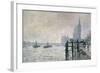 The Thames Below Westminster, 1871-Claude Monet-Framed Giclee Print